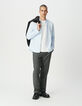 Chemise regular bleu ciel coton bio Homme-1
