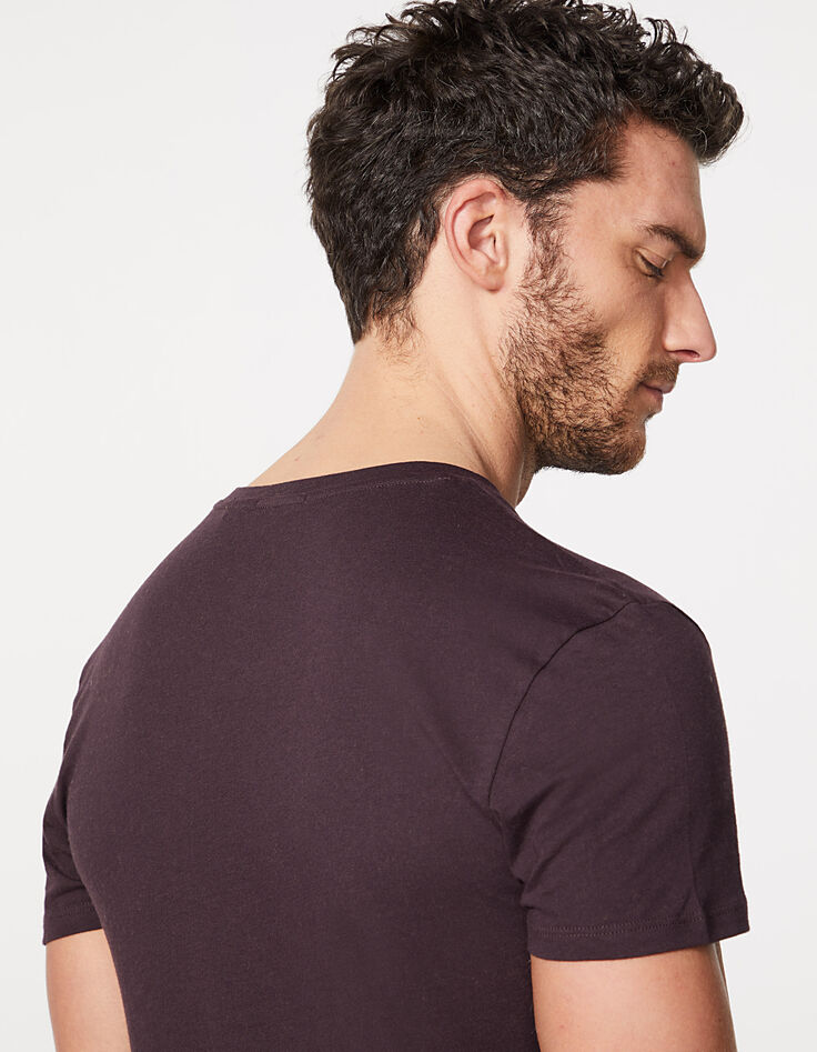 Tee-shirt prune esprit Homme de Vitruve Homme-5 Tee-shirt prune esprit Homme de Vitruve Homme-5