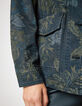 Sahariana gabardina estampado floral tropical mujer-11