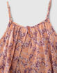Girls’ violet psychedelic flower print playsuit-6