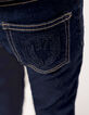 Jean SLIM brut avec badge et broderie garçon-3