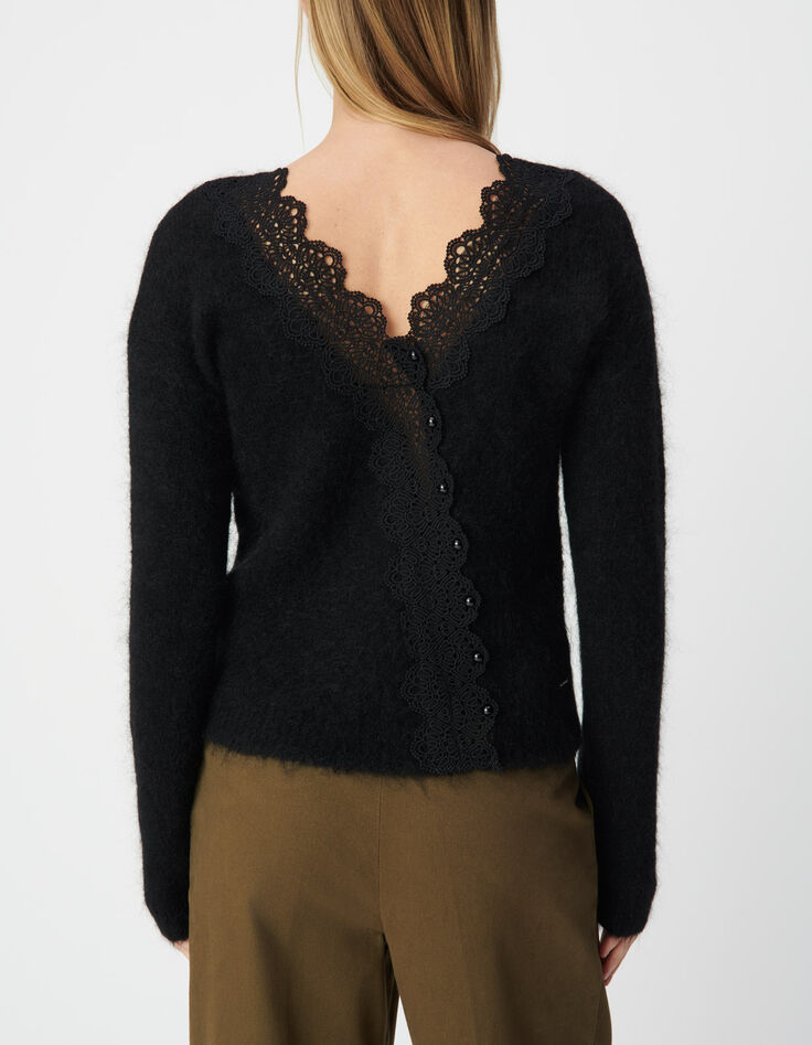 Jersey negro punto calado reversible mujer-3