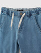 Light Blue Chino-Jungenjeans mit Kordelzug-2