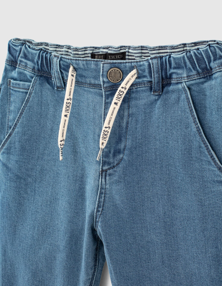 Light Blue Chino-Jungenjeans mit Kordelzug-2