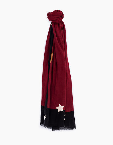 Women's red star scarf - IKKS