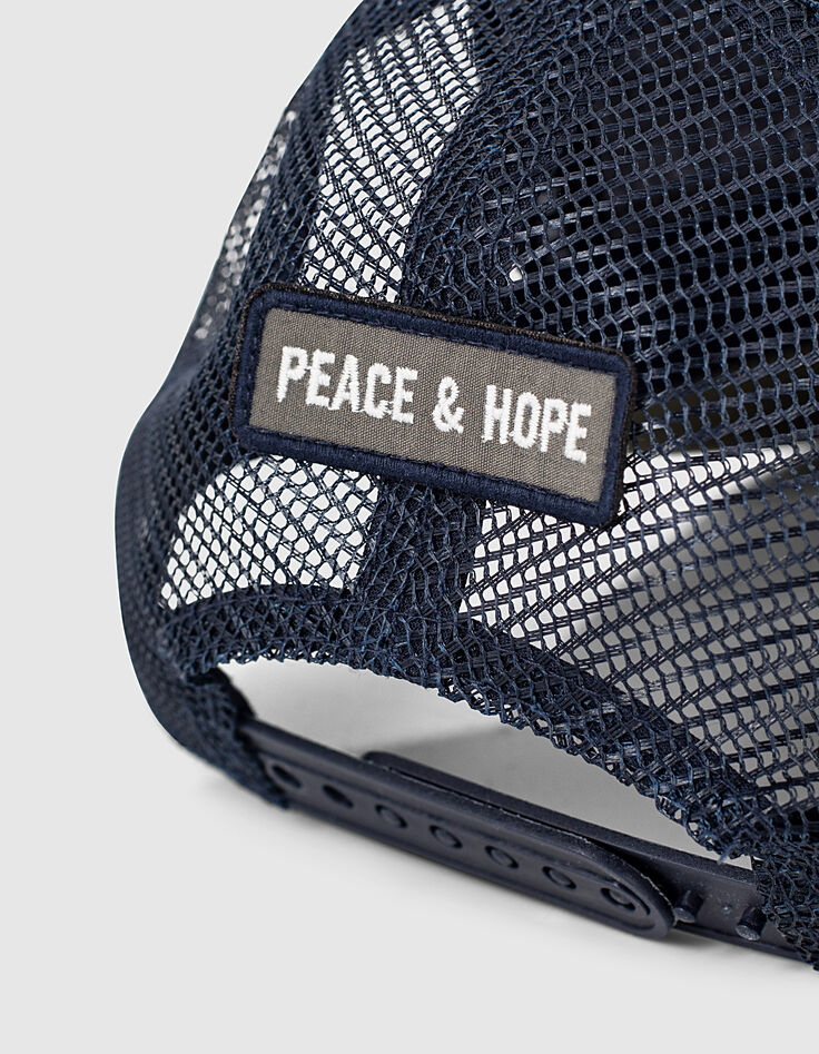 Casquette kaki foncé, blanc et navy à tête de mort garçon -4