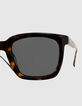 Lunettes solaires écailles style rectangle Homme-4
