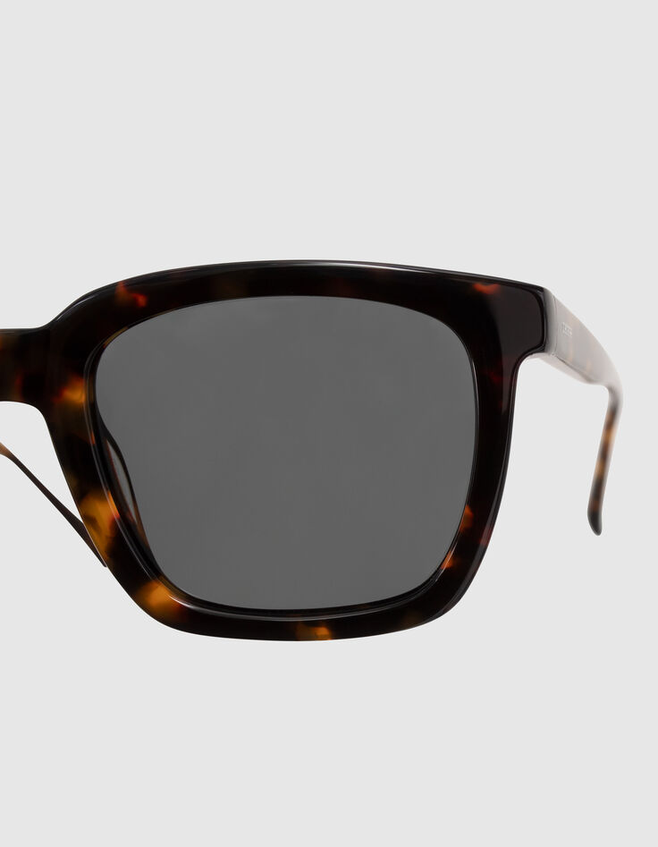 Lunettes solaires écailles style rectangle Homme-4