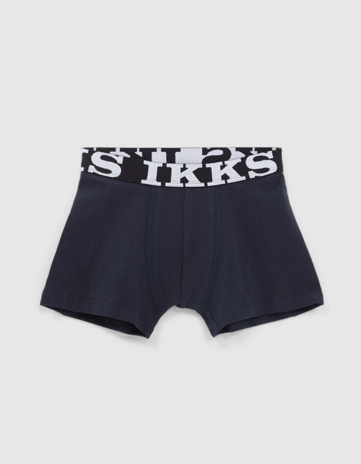Boys' navy and grey boxers-2