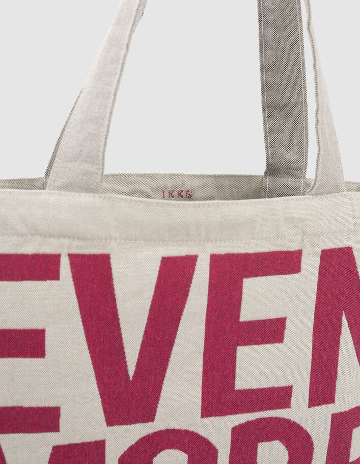 Women’s ecru tote bag made in France-6