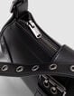 Zwarte handtas met sierstuds meisjes-4