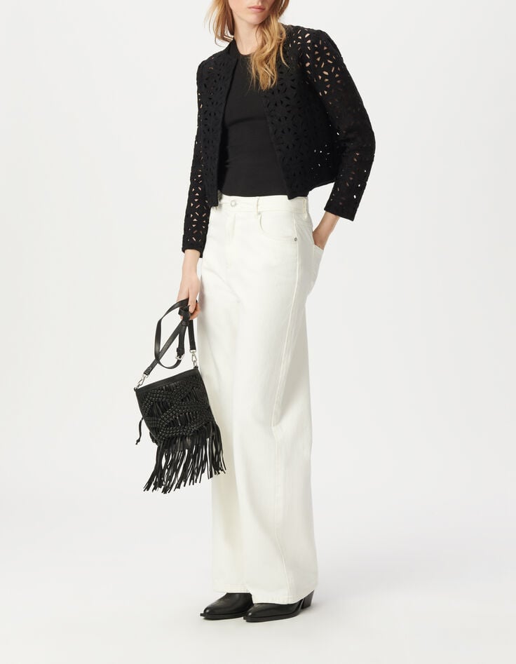 Chaqueta negra macram&eacute; calado-1