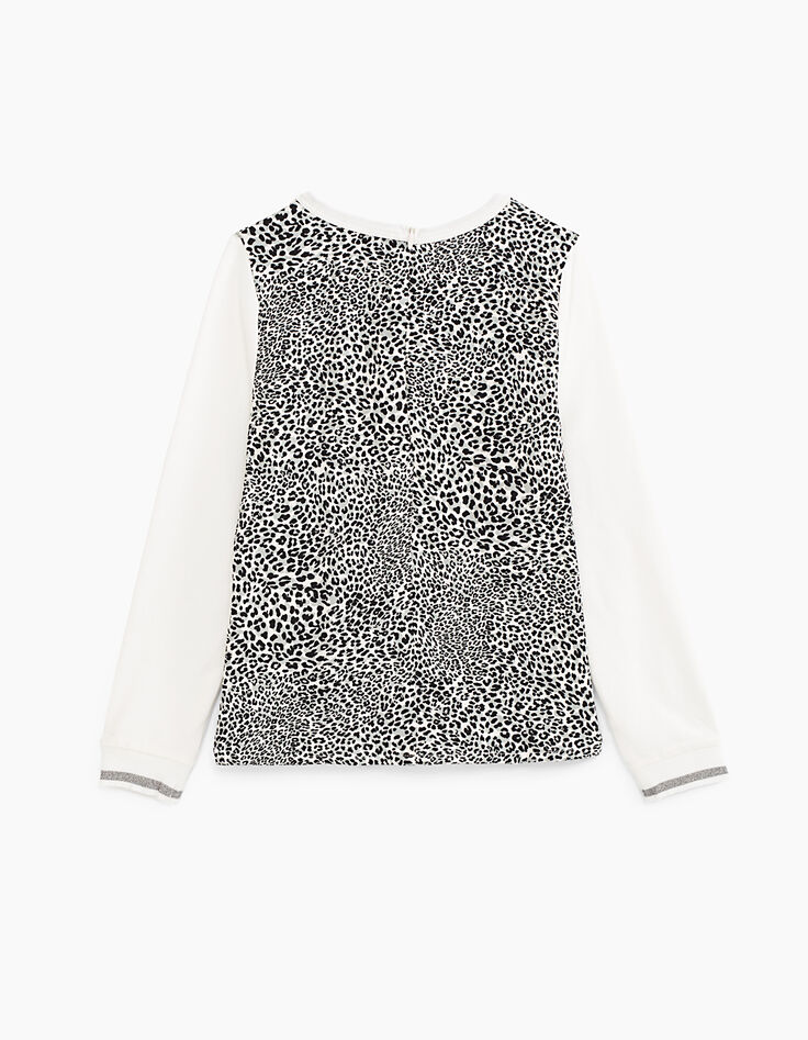 Girls’ off-white Wild Cat leopard print+embroidery T-shirt-3 Girls’ off-white Wild Cat leopard print+embroidery T-shirt-3