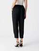Pantalon noir droit Femme-4