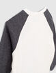 Cremeweißes Shirt mit Wappen für Babyjungen -5