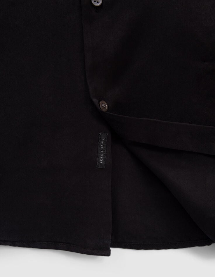 Camisa REGULAR negra Tencel&reg; hombre-4