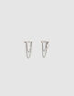 Women’s IKKS talisman fine chain earrings-1