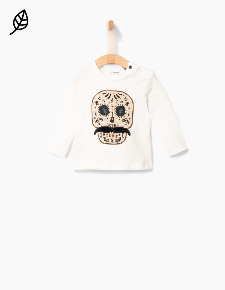 Camiseta calavera bebé niño -2 Camiseta calavera bebé niño -2