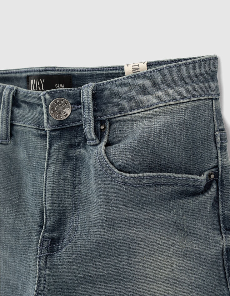 Boys’ blue grey slim jeans-3 Boys’ blue grey slim jeans-3