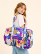 Beige Tasche Grafik-Blumenmotiv I.Code x THE FEEBLES-1