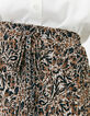 Women’s arabesque print pleated midi skirt-5
