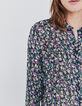 Hemd in viscose print ruiker bloemen dames-5