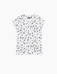 Camiseta blanco roto estampado conchas niña-2