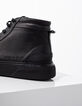 Zwarte leren sneakers Heren-5