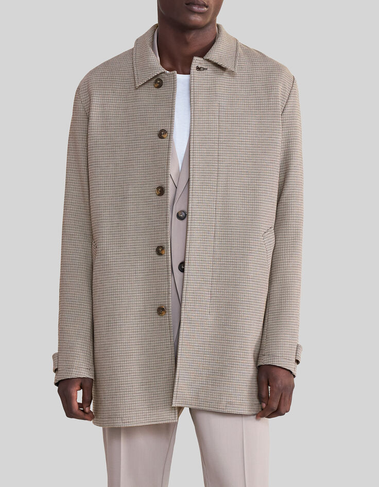 Trench vison motif carreaux Homme-2