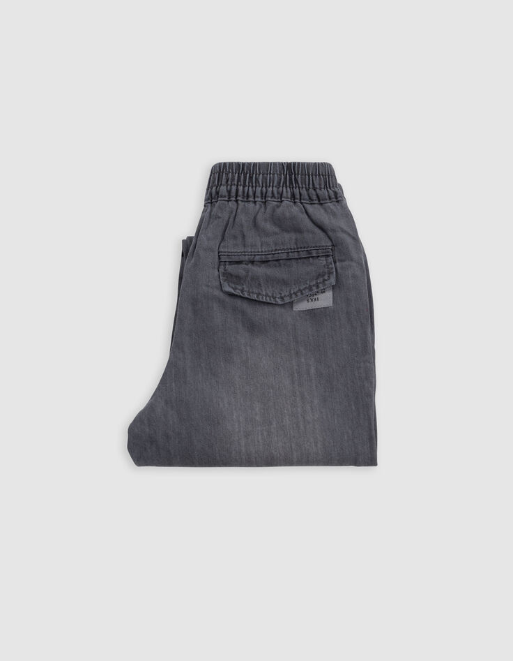 Jean JOGGER gris garçon-6
