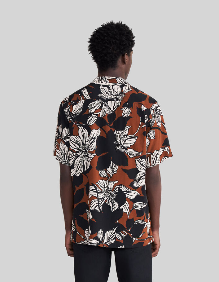Men’s amber LENZING™ ECOVERO™ XL floral REGULAR shirt - IKKS