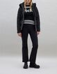 Women&rsquo;s black IKKSxDUVILLARD padded jacket + rock slogan-2