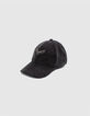Damen-Jeans-Cap Anthrazit mit Fischgr&auml;te-6
