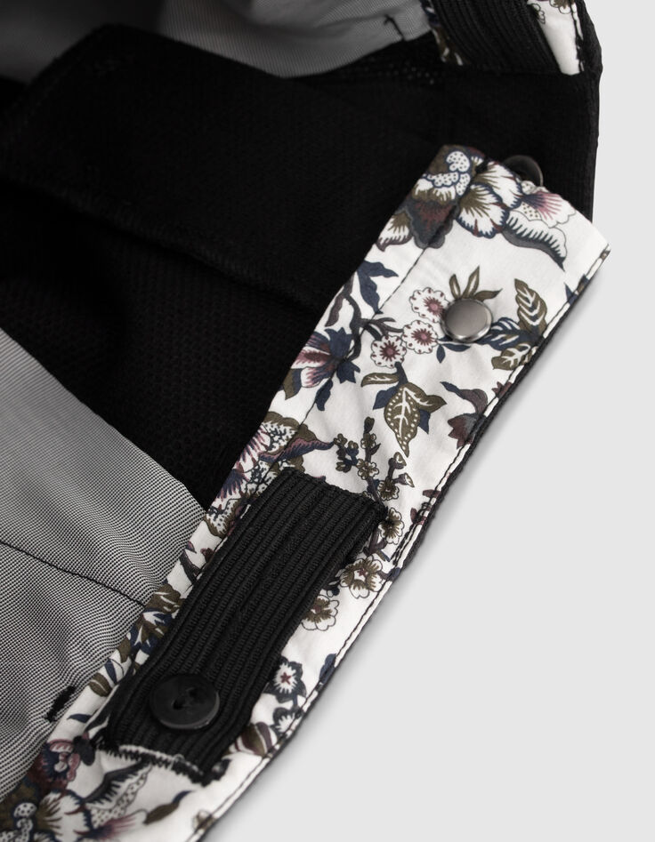 Boys’ black chino Bermudas-4