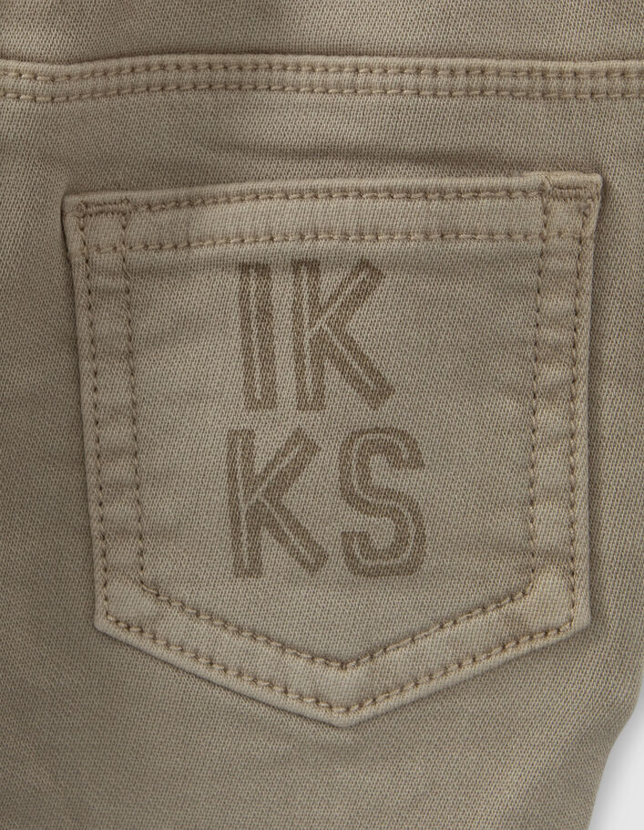 Baby boys’ beige jeans with army print - IKKS