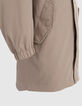 Boys’ beige hooded parka with embroidered back-5