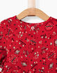 Robe rouge à imprimé cœurs bébé fille-5