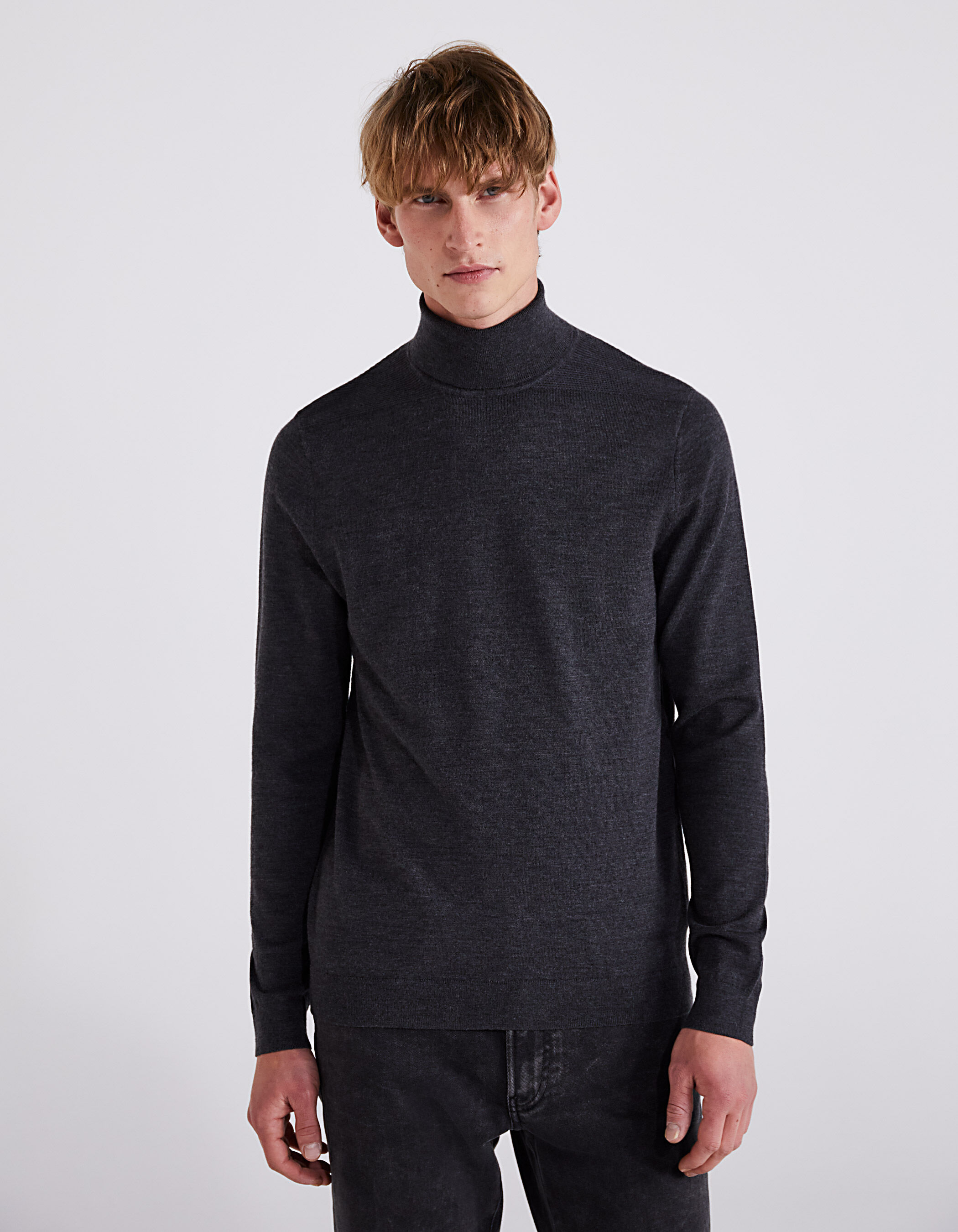 Pull gris sales anthracite homme