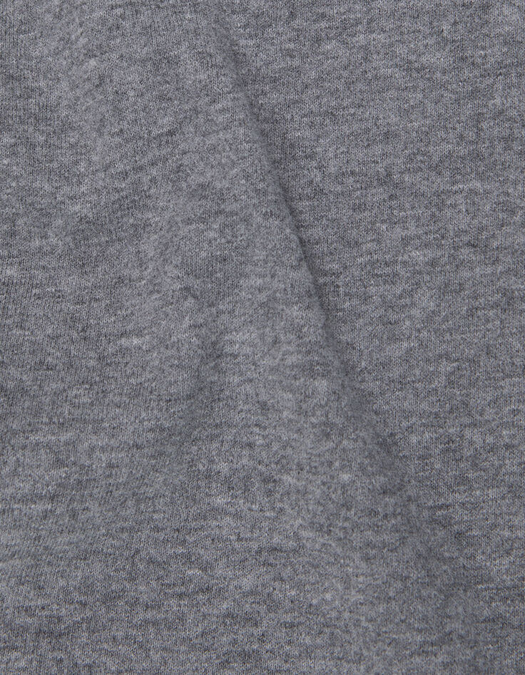 Graues Jungen-T-Shirt, geprägte Botschaft, Polaroid-Effekt-7 Graues Jungen-T-Shirt, geprägte Botschaft, Polaroid-Effekt-7