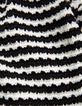 Women’s navy openwork knit sailor-stripe cardigan-8