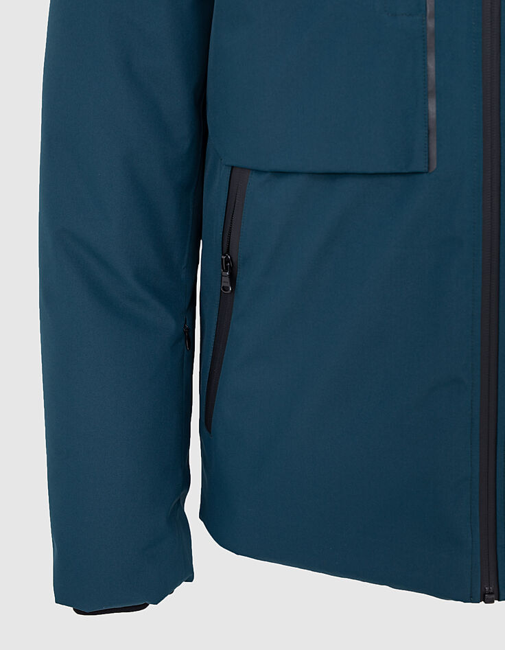 Men’s teal blue WATERPROOF padded jacket-4