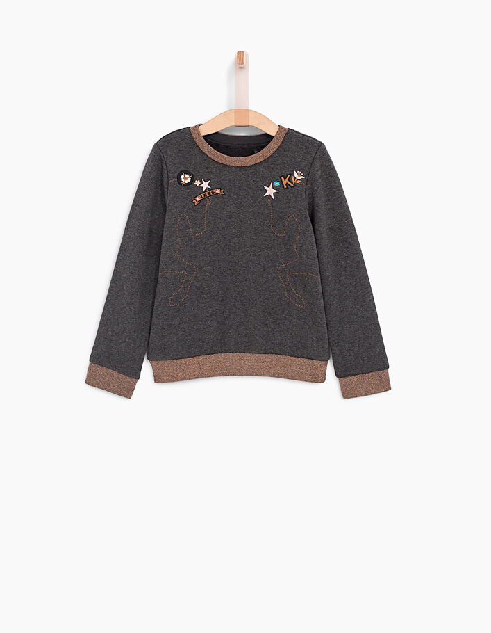 Girls' embroidered sweatshirt - IKKS