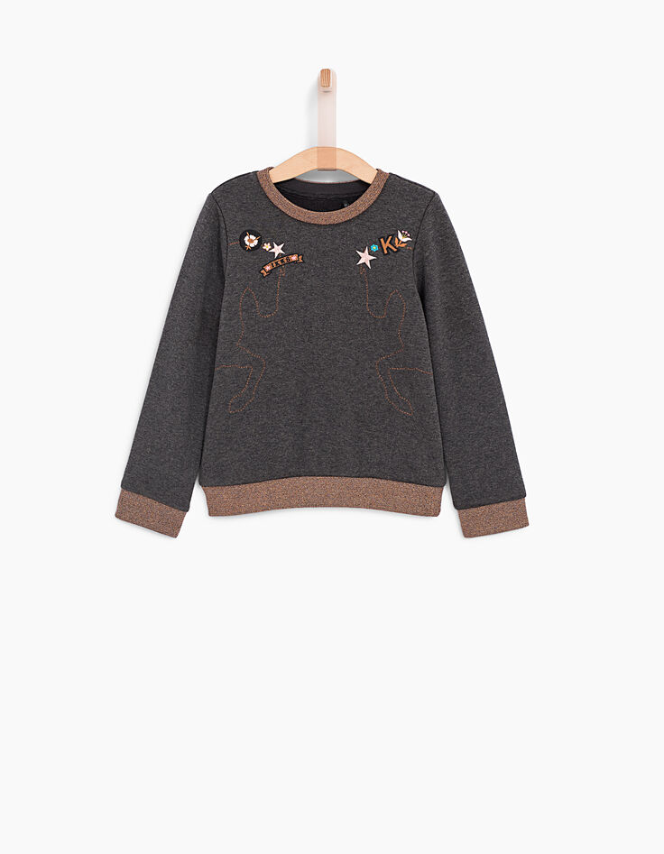 Sudadera bordada niña-2 Sudadera bordada niña-2