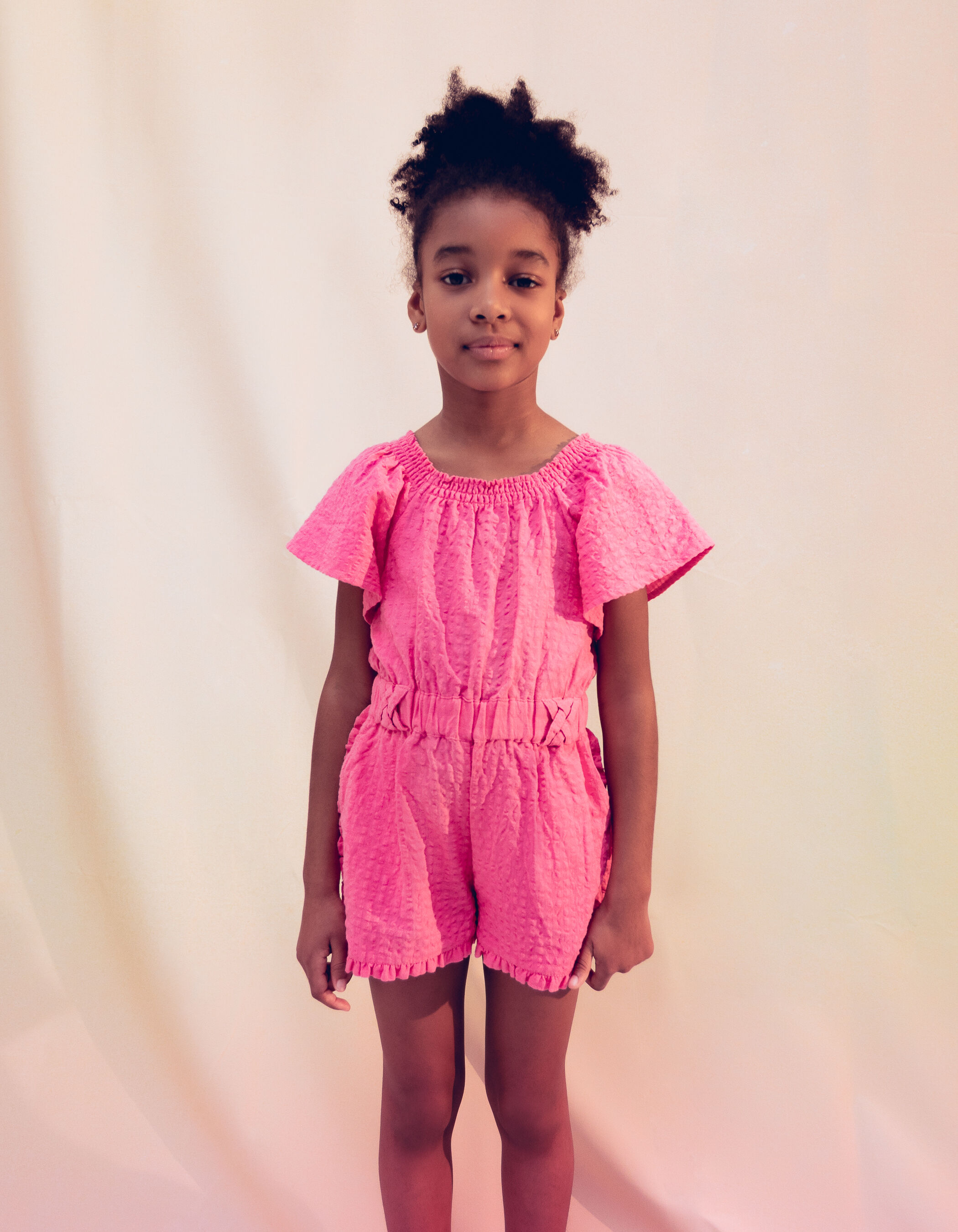 Girls pink playsuit online
