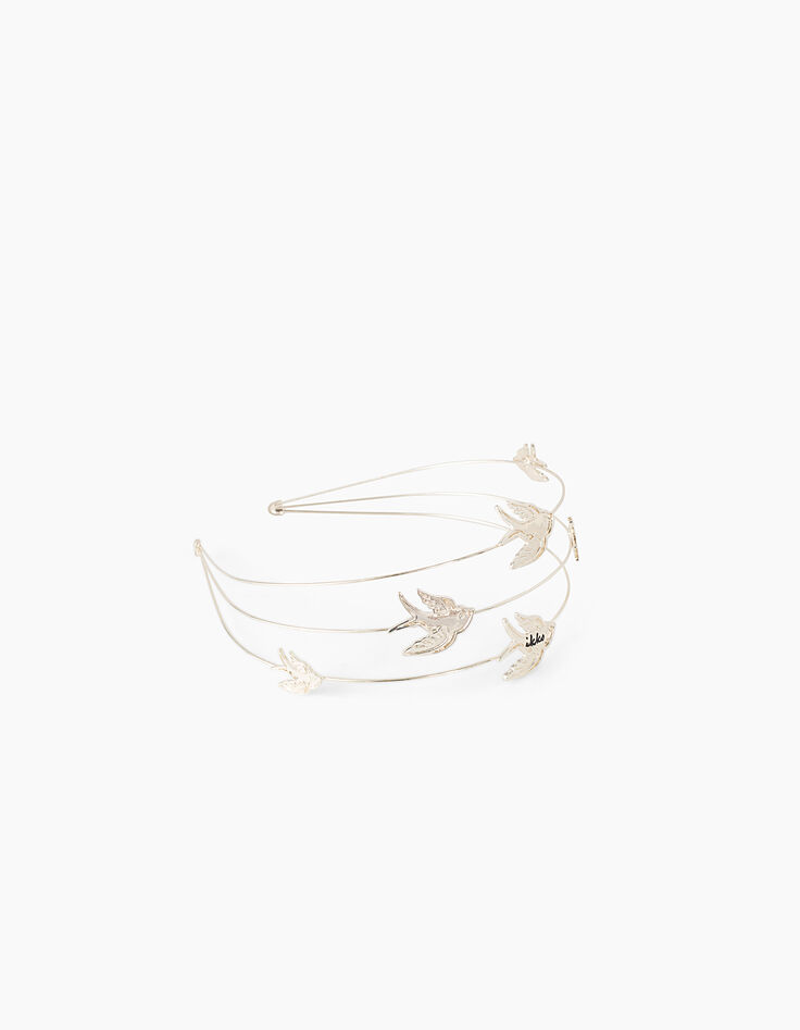 Serre-tête or en métal à 3 rangs  fille-5