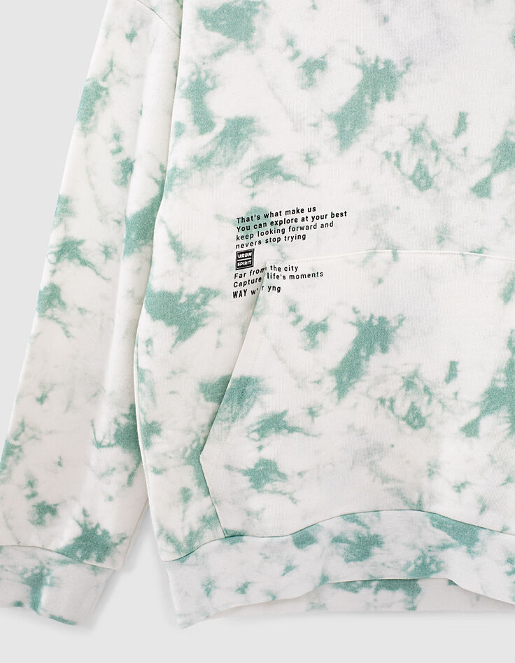 Sudadera mint tie and dye capucha ni&ntilde;o -6