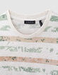 Camiseta mastic jaspeado orgánico rayas hojas niño -2