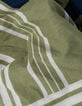 Women's striped square scarf with message-5