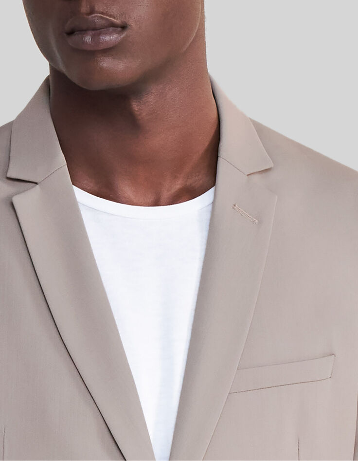 Men’s beige TRAVEL SUIT suit jacket-4