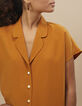 Camisa golden yellow con botones I.Code -1